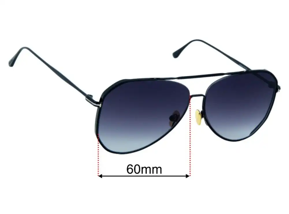 Tom Ford Charles-02 TF853 60mm Replacement Lenses